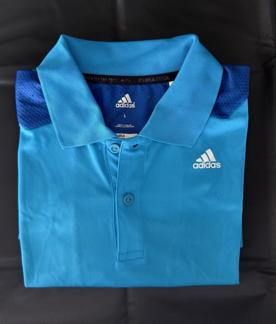 Men s Adidas Climacool Golf Polo Tshirt L Men s Fashion Tops Sets Tshirts Polo Shirts on Carousell