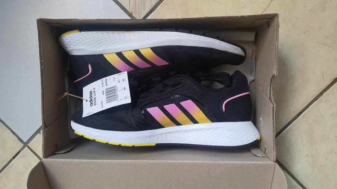 Authentic Adidas Edge Lux Size 8 (Category: Sneakers) located in Silang. Submitted by tlcph (Listing ID 1323825965, Image 3). Description: Originally bought for 4,500 In excellent condition Contoured running shoes made in part with recycled materials. Comfortable running shoes make all the difference. That's where these adidas shoes come in. Designed specifically for and by women, they combine flex zone areas under the forefoot and energy-returni