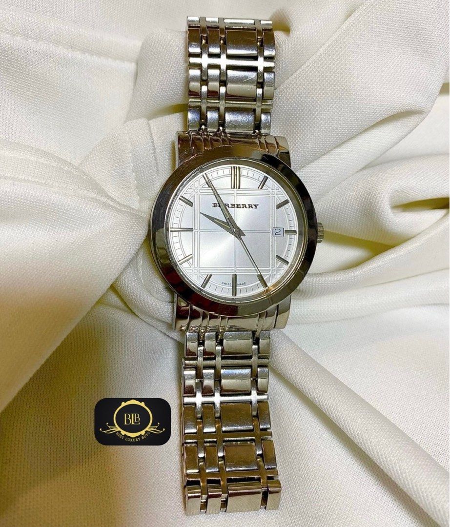 Authentic Burberry 42mm BU1850 Steel Watch Mens Womens Luxury Watches on Carousell