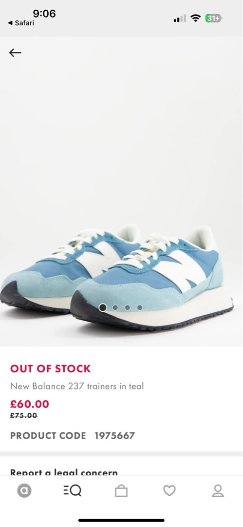 Authentic from Zalora New Balance 237 trainers in teal Women s Fashion Footwear Sneakers on Carousell