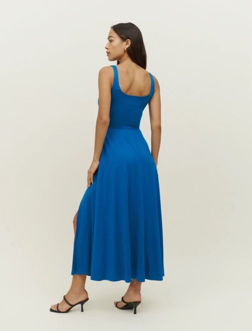reformation allison knit dress Authentic Peacock Blue, Women's Fashion, Dresses & Sets, Dresses on Carousell collection: womens_loungewear