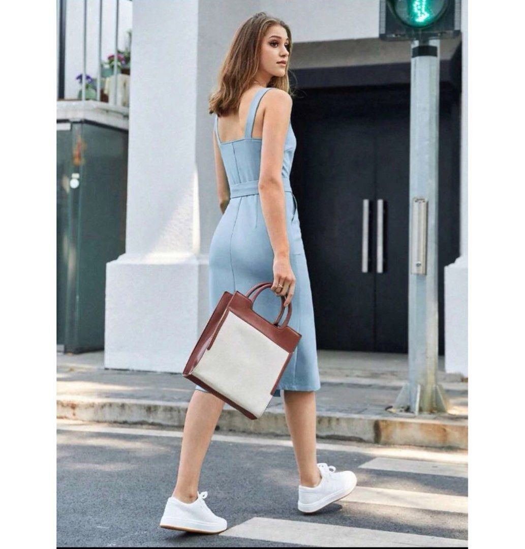 princess polly baby blue dress High Quality New Women Office Dress – HER SHOP main image 1