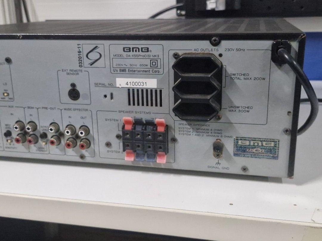 アンプ BMB DA X55 DIGITAL ECHO AMPLI KARAOKE bmb_digital_echo_av_amplifier_