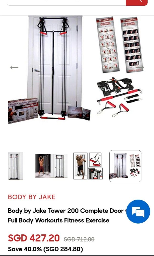 Body By Jake Tower 200 Door Exercise Cables
