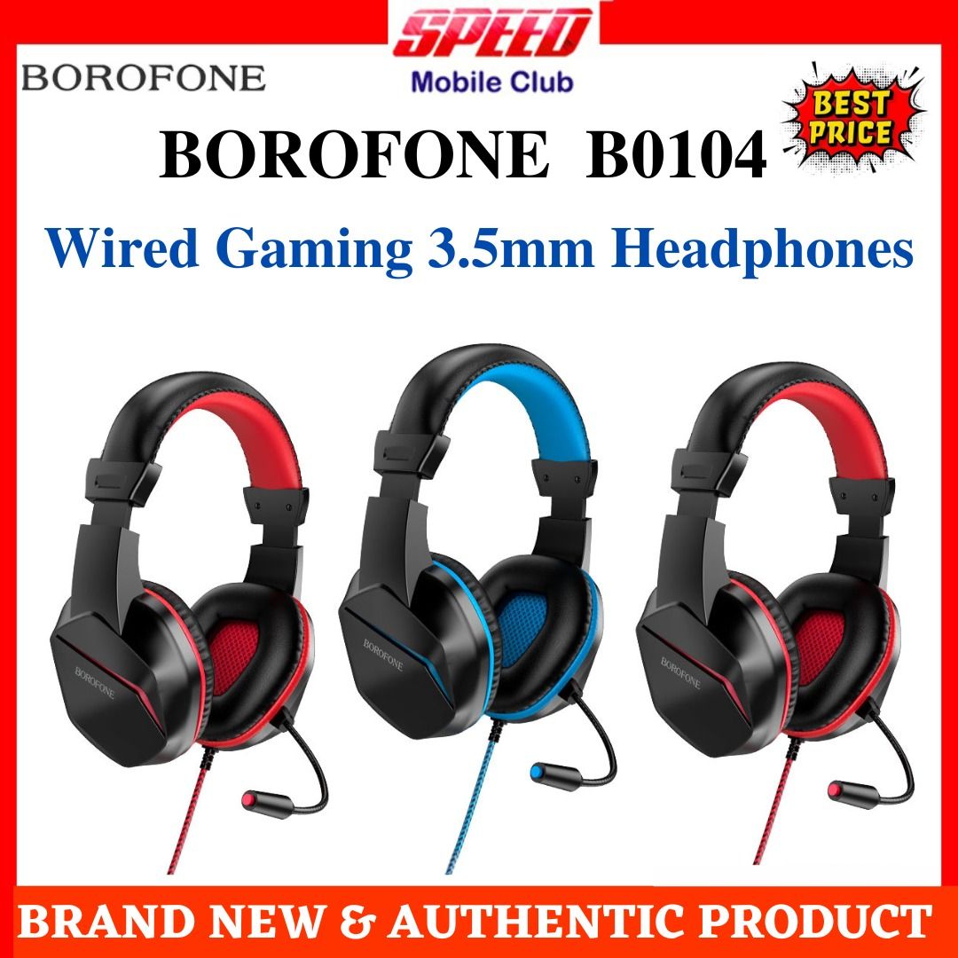 Brand New Borofone BO104 Wired Gaming Headphones Same Day Delivery Express Delivery Store Pickup Available