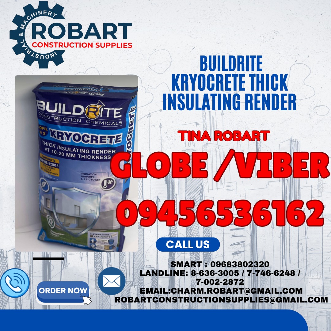 Buildrite Kryocrete Thick Insulating Render, Commercial & Industrial ...