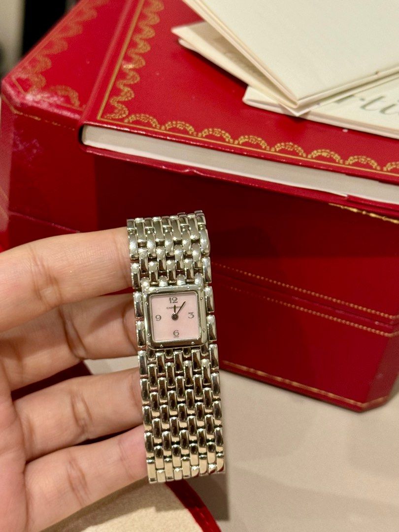 Cartier Panthere Ruban Pink MOP Luxury Watches on Carousell