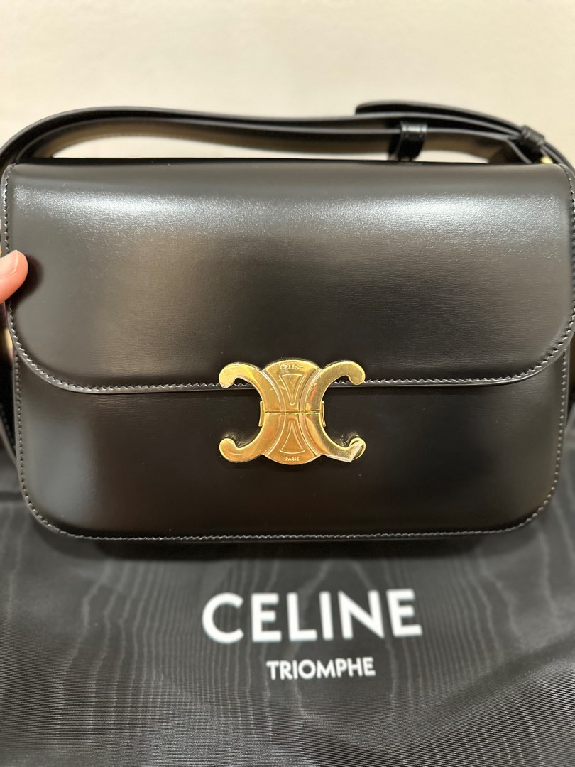 CELINE CLASSIQUE TRIOMPHE BAG IN SHINY CALFSKIN Luxury Bags Wallets on Carousell