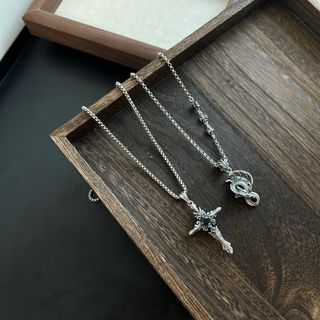 Chrome hearts 克羅心十字/羽龍項鍊64231048691201110