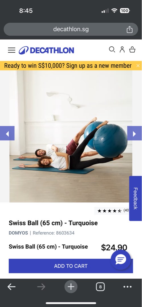 Decathlon yoga ball outlet