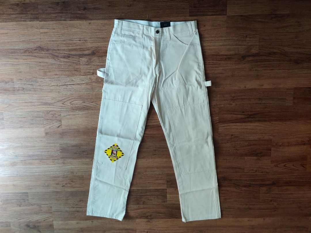 Dickies Double Knee Carpenter Pants (in off-white, S32), Men's