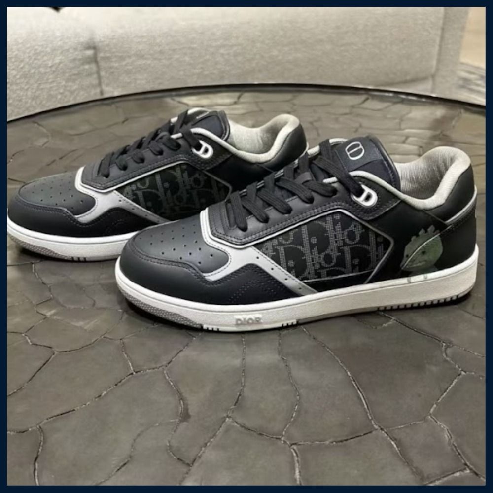 【B27★新作】DIOR AND OTANI WORKSHOP ロートップスニーカー Dior x Otani Workshop Men's B27 Smooth Calfskin & Dior