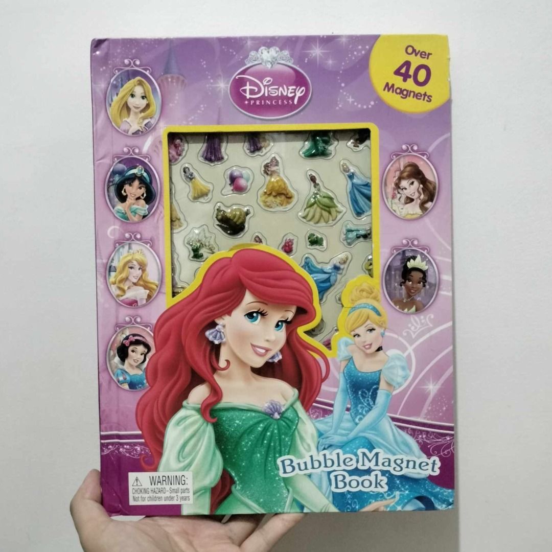 Disney Princess: Bubble Magnet Book (Hardcover) (Category: Children's Books) located in Antipolo. Submitted by serjyms (Listing ID 1323678320, Image 1). Description: Disney Princess: Bubble Magnet Book (Hardcover) Selling Price: Php299+sf Condition: Good Condition, complete set of stickers Location: Antipolo City, Rizal Mode of Payment: GCash Mode of Delivery: J&T, LBC, Lalamove For inquiries, feel free to message me. Thank you and stay safe :)).