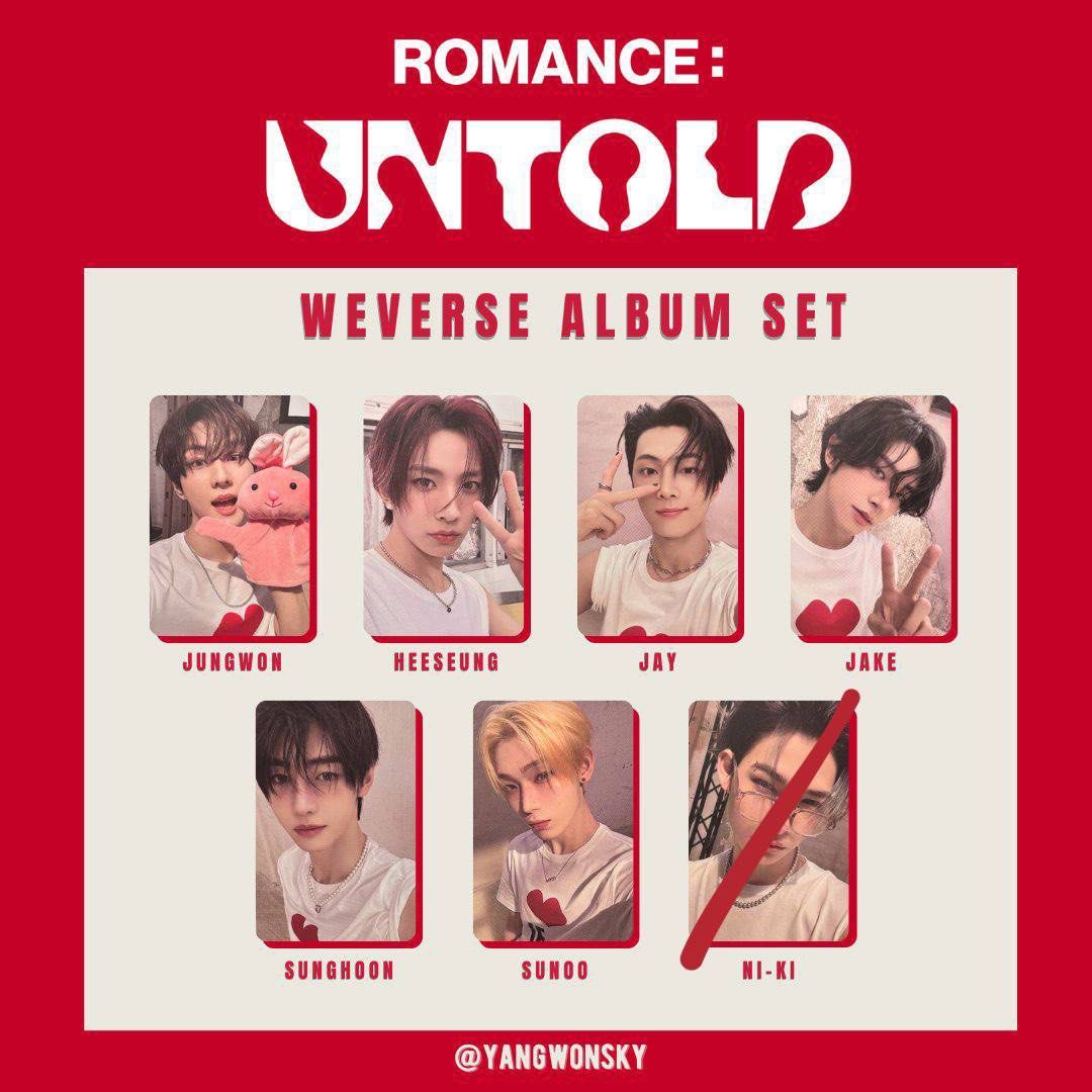 【現品限り一斉値下げ！】 : ROMANCE ENHYPEN UNTOLD ①｜CD・DVD ラキドロ weverse K-POP・アジア