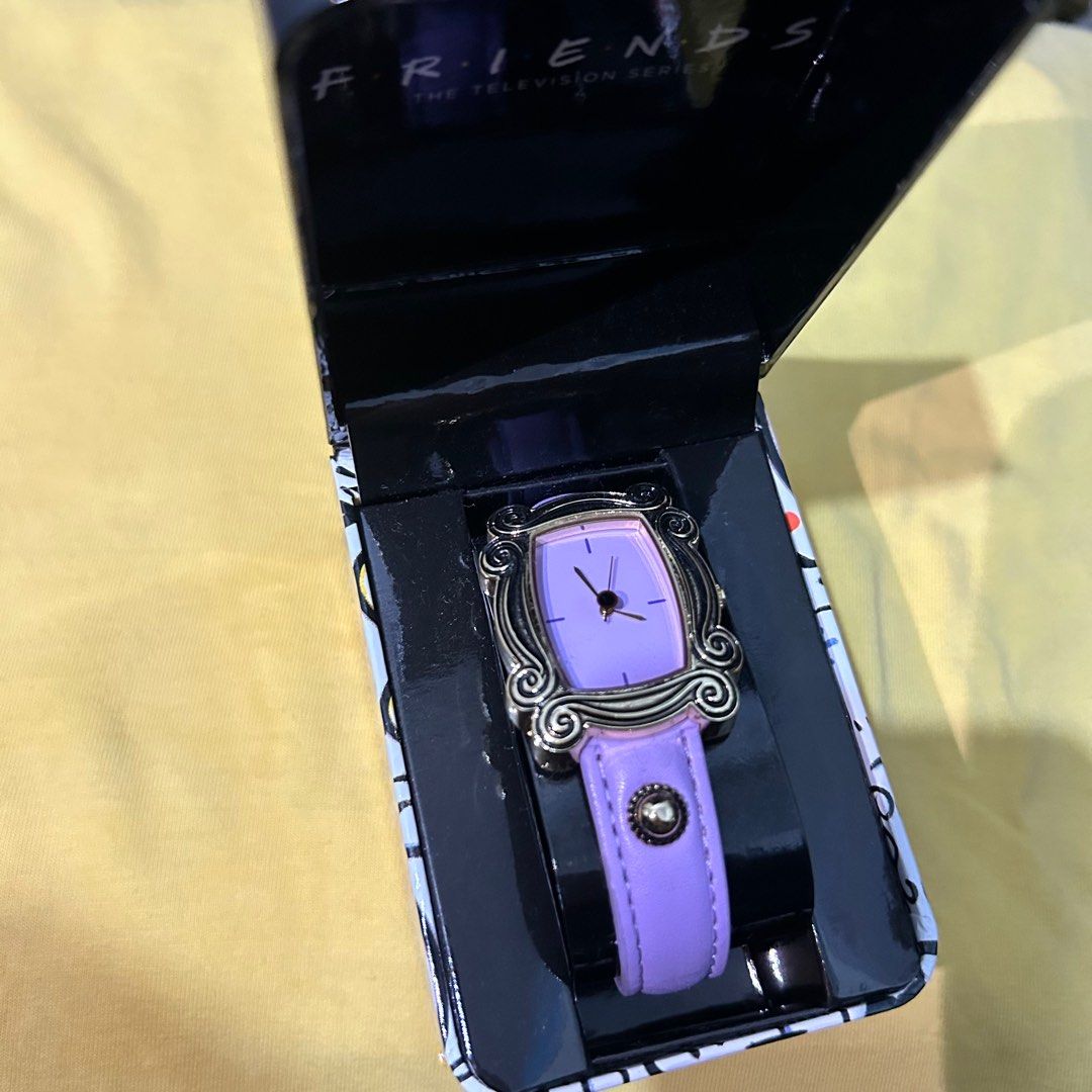 Friends TV Show Picture Frame Wrist Watch Purple Adult In Box Women s Fashion Watches Accessories Watches on Carousell