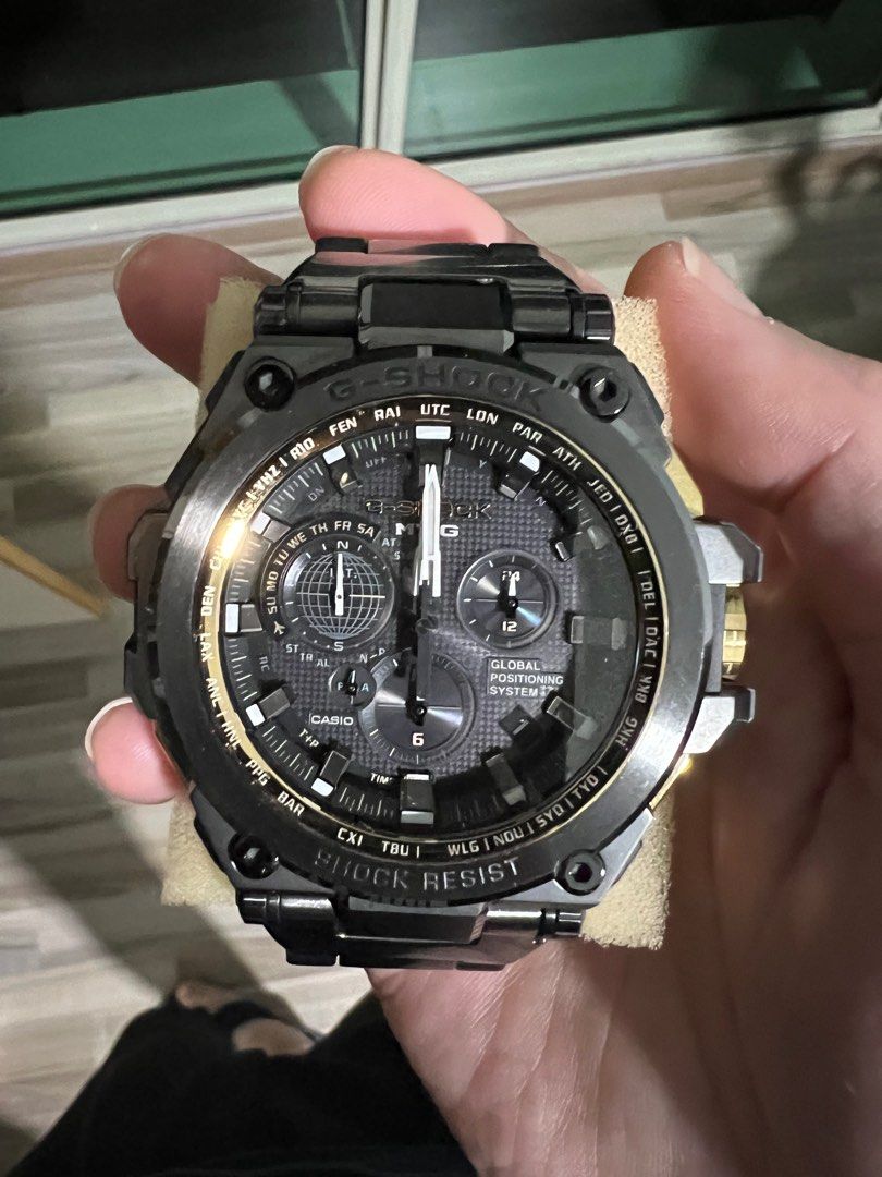 G Shock MTG-G1000GB Black and Gold Edition, Men's Fashion, Watches