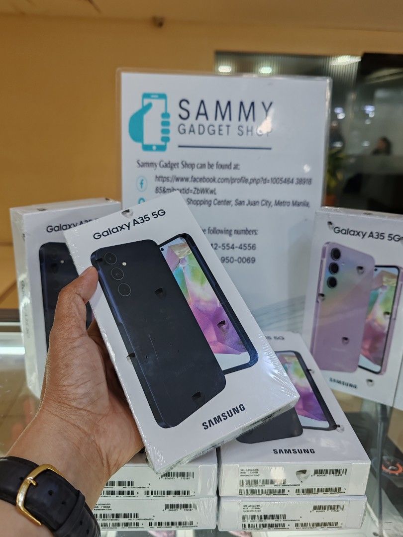 Galy A35 8/128 Smartlockes (Category: Samsung) located in Quezon City. Submitted by ronalynac40976 (Listing ID 1323690004, Image 3). Description: Galaxy A35 8/128 Brandnew/Sealed/Smartlocked Warranty 1 Year 📍pick store in greenhills shopping center 📍We ship nationwide via(lbc) +% 📍We accept ggives+% 📍We accept creditcard installment+% 📍dm or call for fast transaction 📞09279500069/09425544556 📍located @ Aquarium area stall# Y-40 look for ro