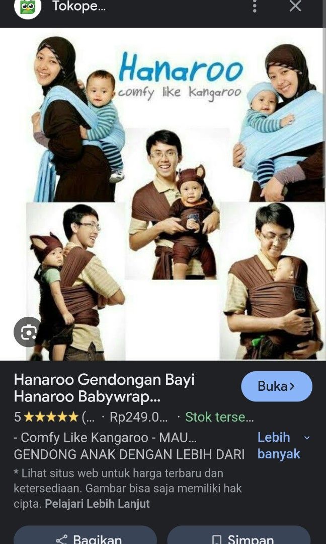 Gendongan hanaroo newborn deals