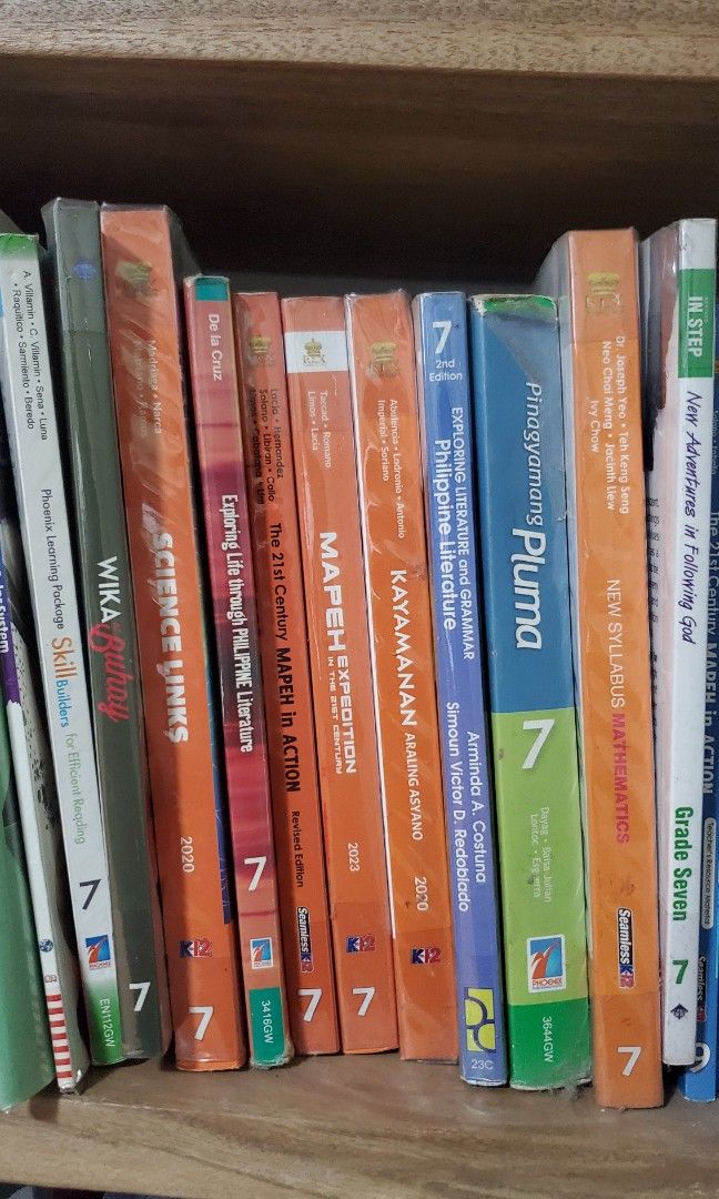 Grade 7 books (Category: Textbooks) located in Quezon City. Submitted by jljs08 (Listing ID 1323826690, Image 1). Description: Grade 7 Books and TM Wika at Buhay has Teacher Manual Pickup at BATASAN hils, Quezon City.