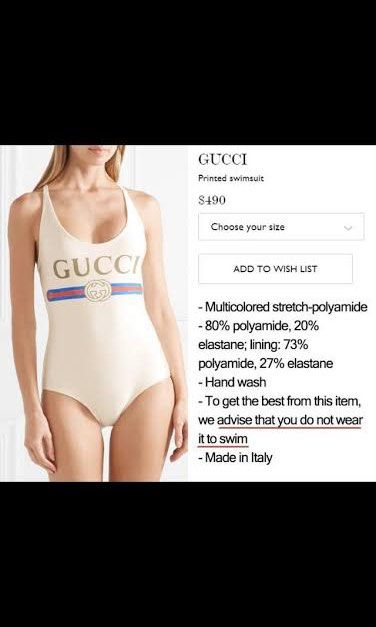 Gucci Logo One piece Swimsuit Luxury Apparel on Carousell