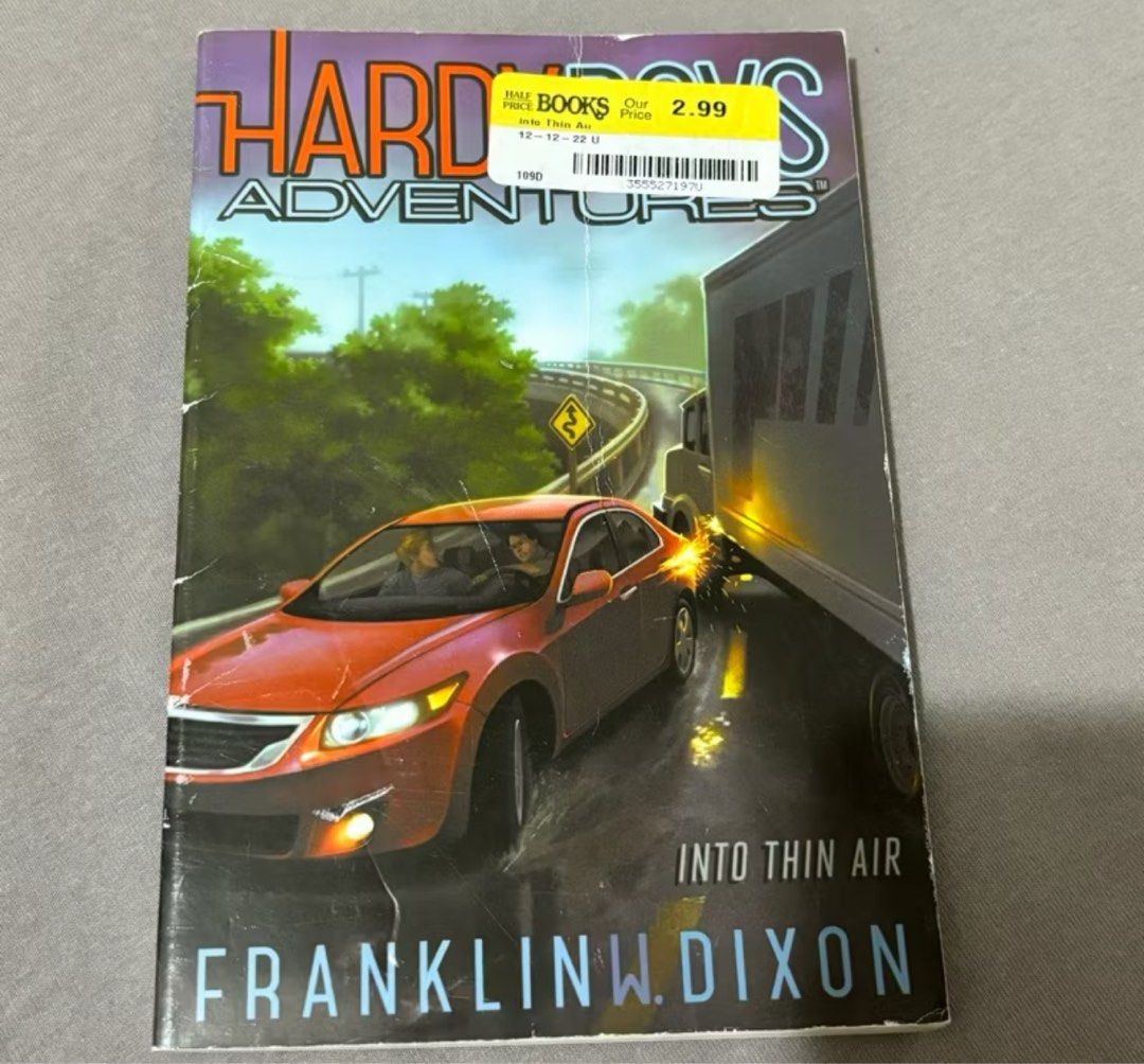 Hardy Boys Into Thin Air (Category: Storybooks) located in Bacoor. Submitted by nikkoscollection (Listing ID 1185457612, Image 1). Description: LAST PRICE POSTED! -- Location: Bacoor, Cavite MOP: Payment first! Gcash/maya, bpi/bdo MOD: Ur preferred courier, buyer books rider RFS: quit collecting, switching to kindle.