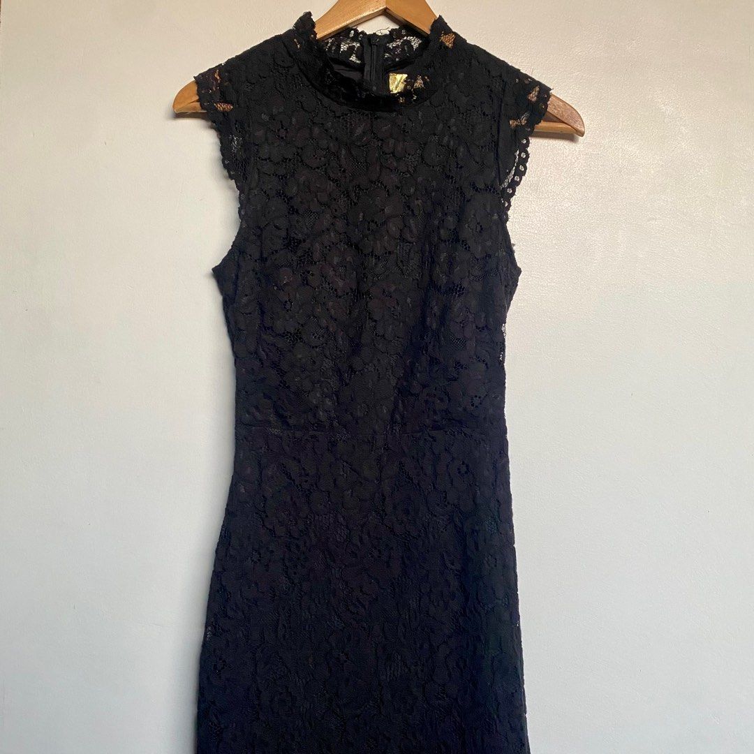 H M Black Lace Dress Women s Fashion Dresses Sets Dresses on Carousell