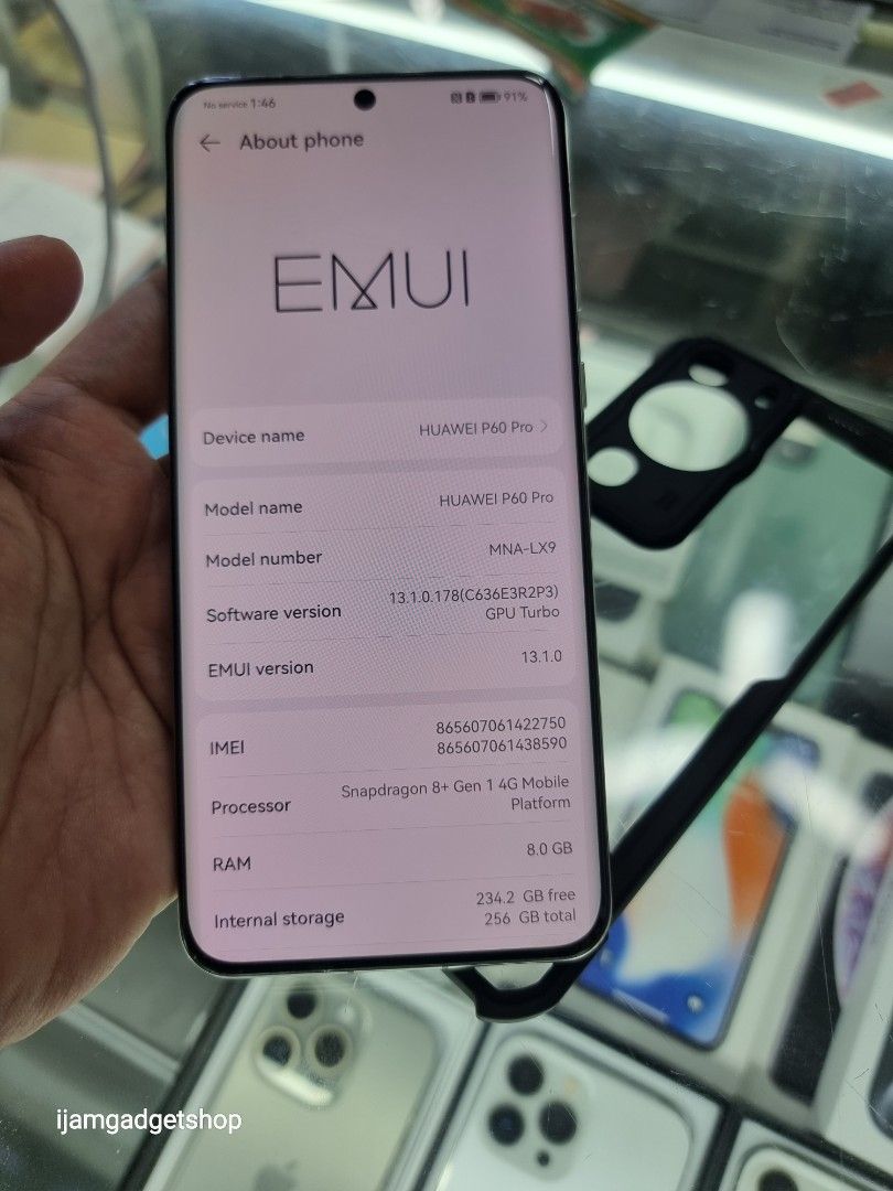 Huawei p60 pro (Category: Huawei) located in Pasig City. Submitted by ijamgadgets (Listing ID 1323750179, Image 3). Description: Huawei p60 pro 8/256gb unit with case and charger 📌we do cod in metro manila and near provinces just add sf only 📌can visit in my store at greenhills shopping center 📌we do LBC transaction 📌we accept credit card in store 📌for fast transaction make acall 09291593032/09297180543.