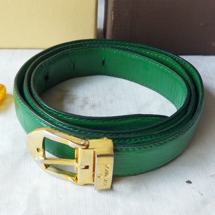 ikat pinggang LV authentic 1994, Barang Mewah, Aksesoris di Carousell