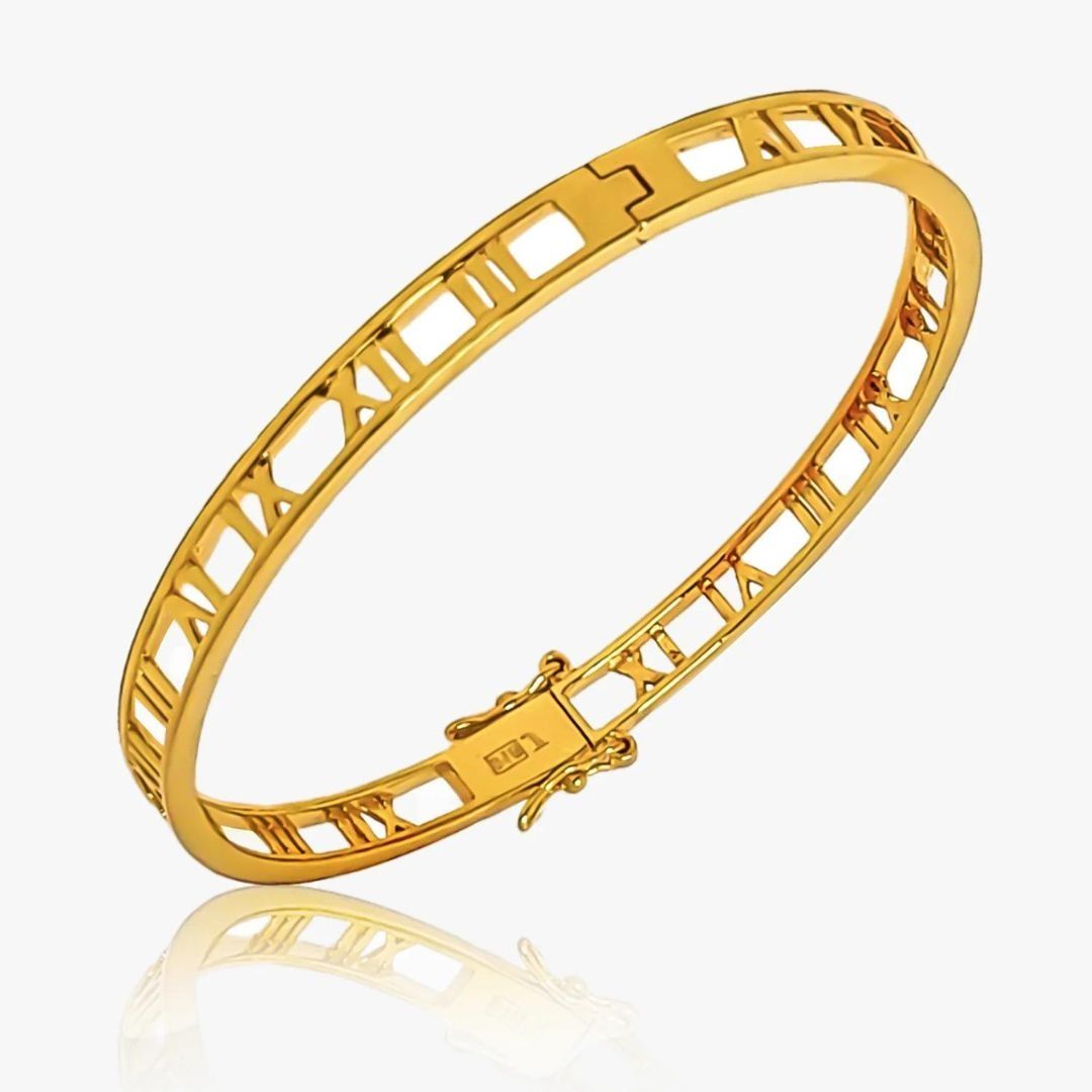 Instalment 916 Gold Roman Bangle Women s Fashion Jewelry Organisers Bracelets on Carousell