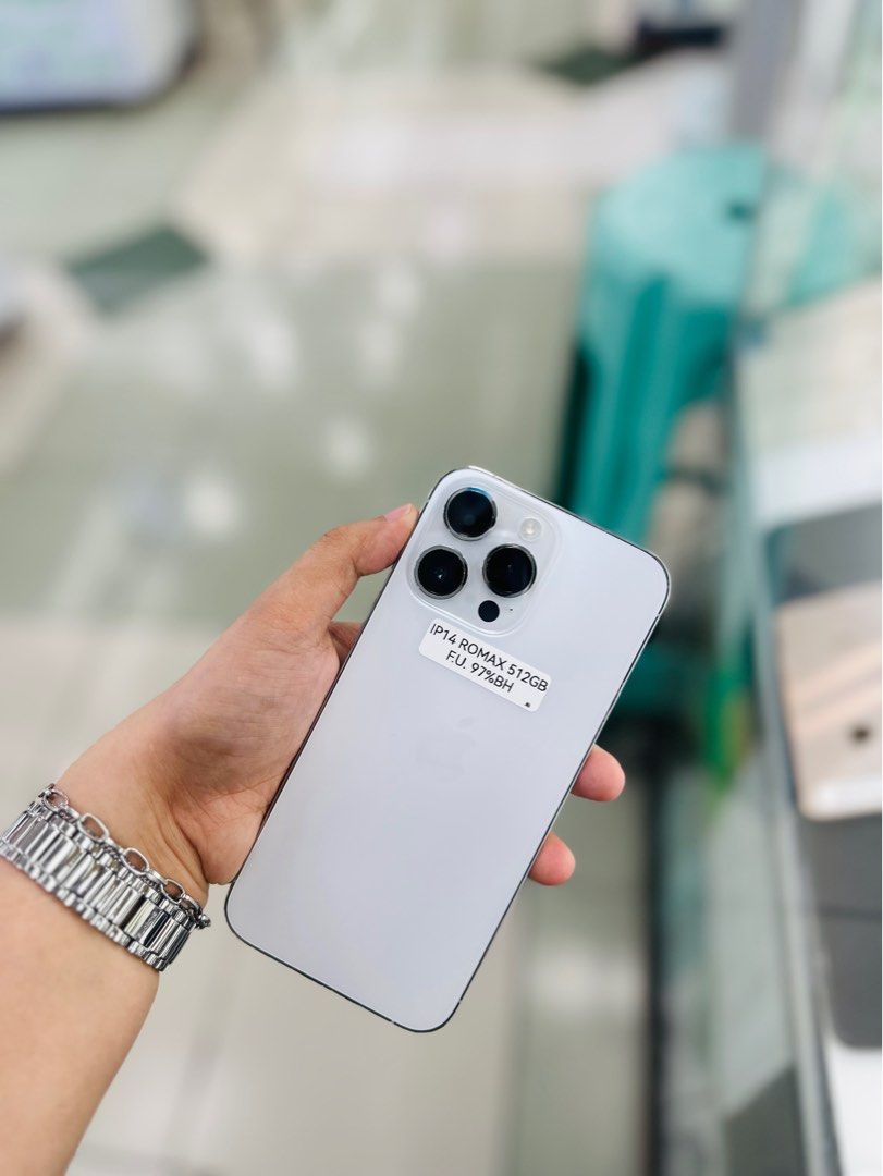 Iphone 14 Promax 512Gb us variant openline 97BH (Category: iPhone 14 Series) located in Pasig City. Submitted by najihahtelecomshop2018 (Listing ID 1323790846, Image 3). Description: OPEN FOR SWAP/SELLING: (INSTALLMENT THRU CREDITCARD/GGIVES/SPAYLATER) 🔸WE BUY AND SELL ANY KINDS OF GADGETS ( Pass sa Old Model ) 🔸 ‼️TAKENOTE: PASS SA MGA SCAMMERS | THIRD PARTY )‼️ Quick Specs: ⤵️ (ONHAND) iPhone 14 Promax 512Gb ( other GB are also available) US 