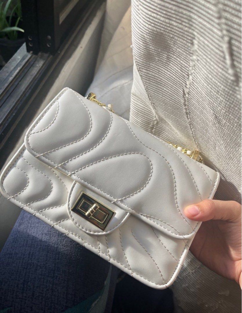 Jovani Sling bag white Luxury Bags Wallets on Carousell