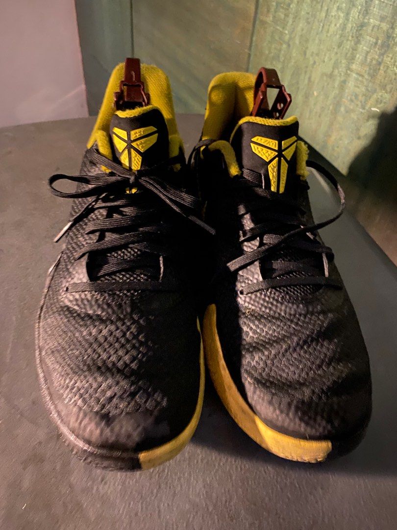 Kobe Mamba Focus Black And Yellow Men s Fashion Footwear Sneakers on Carousell