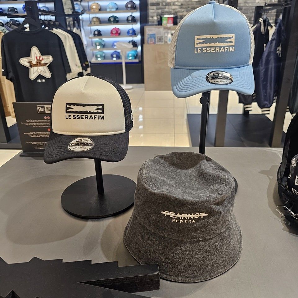 LE SSERAFIM x NEW ERA Ball Cap 9FORTY FEARNOT 聯名款帽子。太陽選物社| Yahoo奇摩拍賣