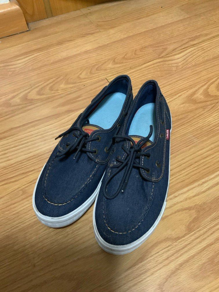 Levi's Men Denim Boat Shoes (Category: Casual Shoes) located in Manila. Submitted by jhamire (Listing ID 1323786208, Image 1). Description: Original Levis SIZE: US 10 Used Only A few times Dm for more details Slight nego for sure buyer RFS: Decluttering.