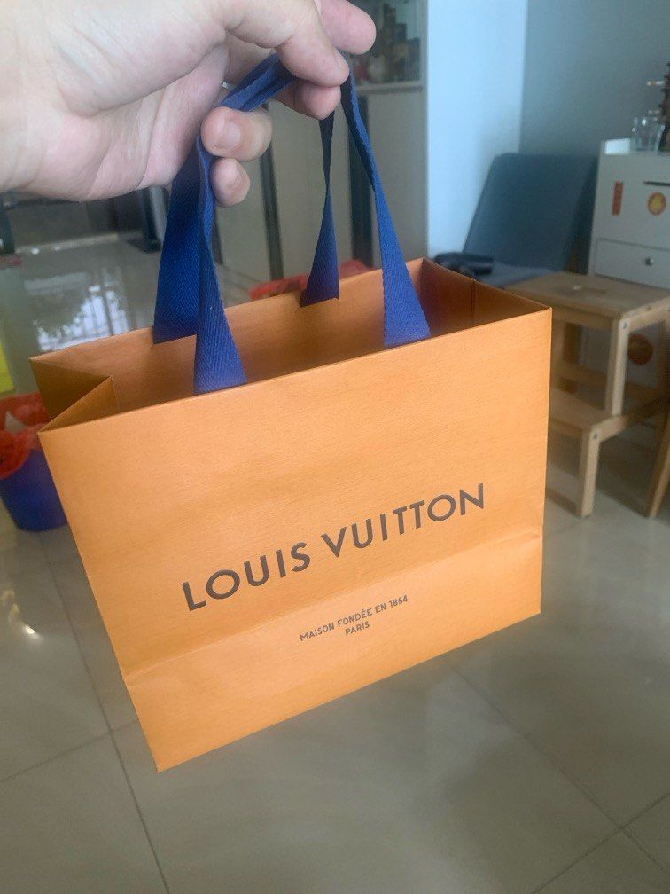 Louis Vuitton LV branded luxury small paper bag bag