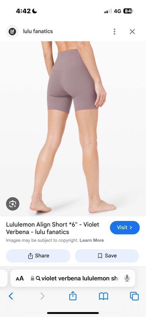 Lululemon Align Shorts 6 Size 6