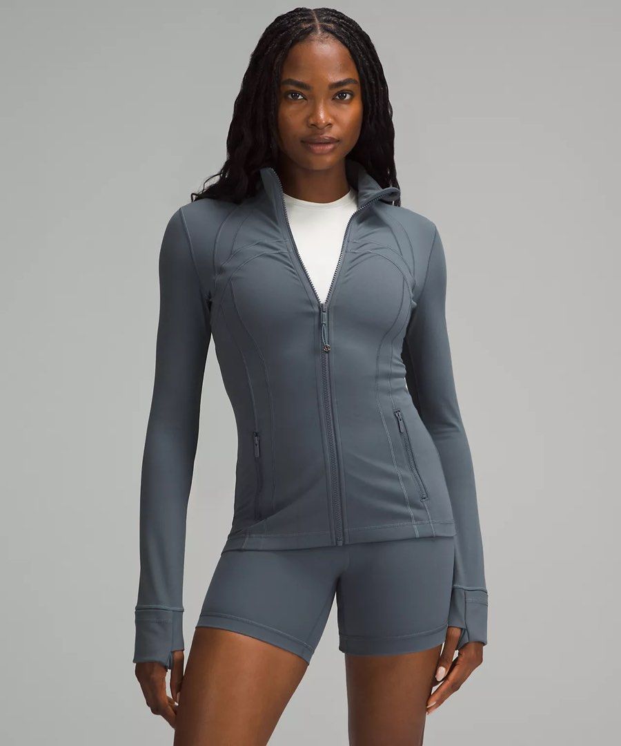 Lululemon Define Full Length Jacket Nulu in Oil Grey, Women's
