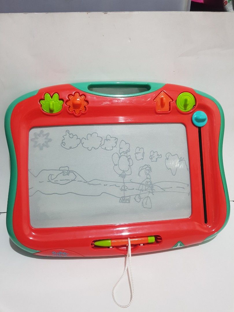 Mainan Edukasi elc super scribbler mainan papan tulis magnet, Toys