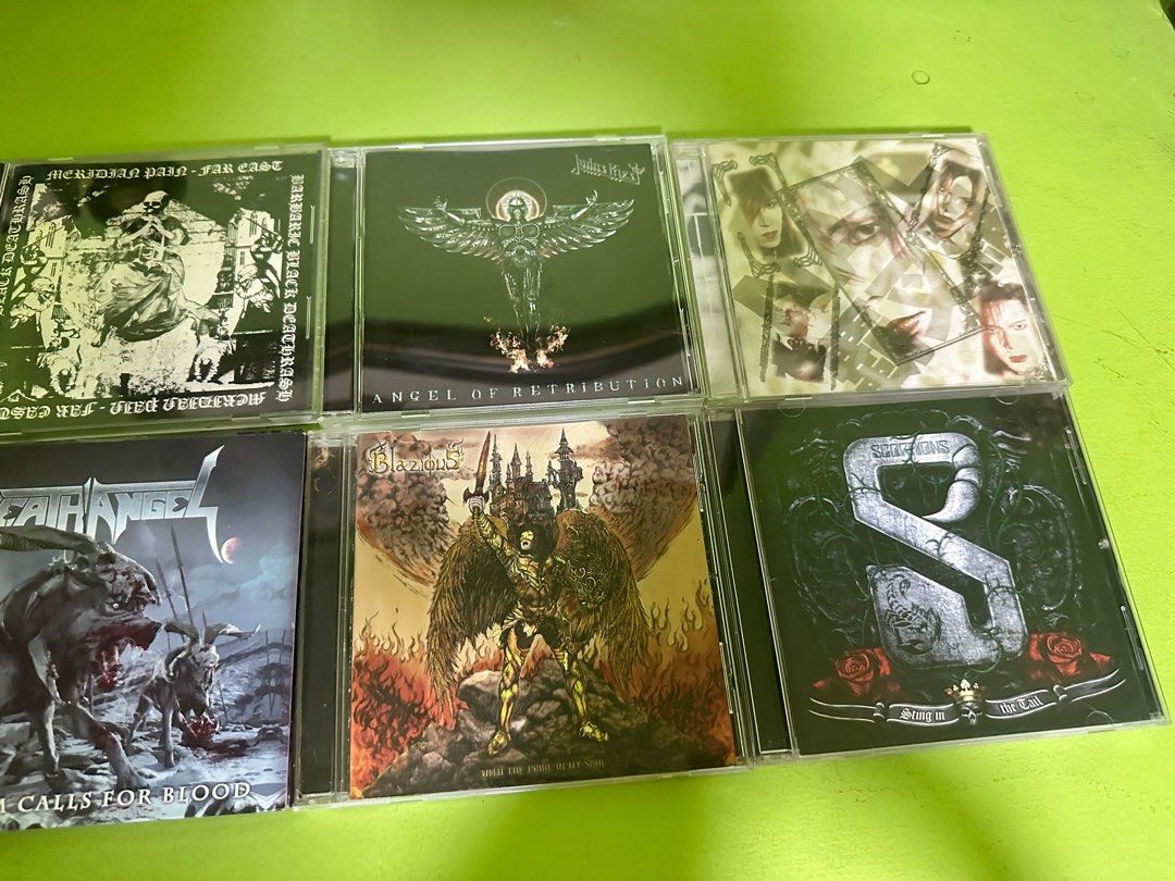 Metal CDs for sale (Category: CDs & DVDs) located in San Pedro. Submitted by tunesandthings (Listing ID 1323668840, Image 2). Description: Various Metal CDs for sale LIST: ☆Essential KoRn (2 CDs)- 200 ☆Kuroyume- 350 (gothic metal) ☆Scorpions- Sting in the Tail (350) ☆Blazious- With the Pride in My Soul (350) Power Metal ☆Judas Priest- Angel of Retribution (400) ☆Vasalla- Nail (500) (Groove/Thrash Metal) ☆Meridian Pain- Far East Barbarian Black De
