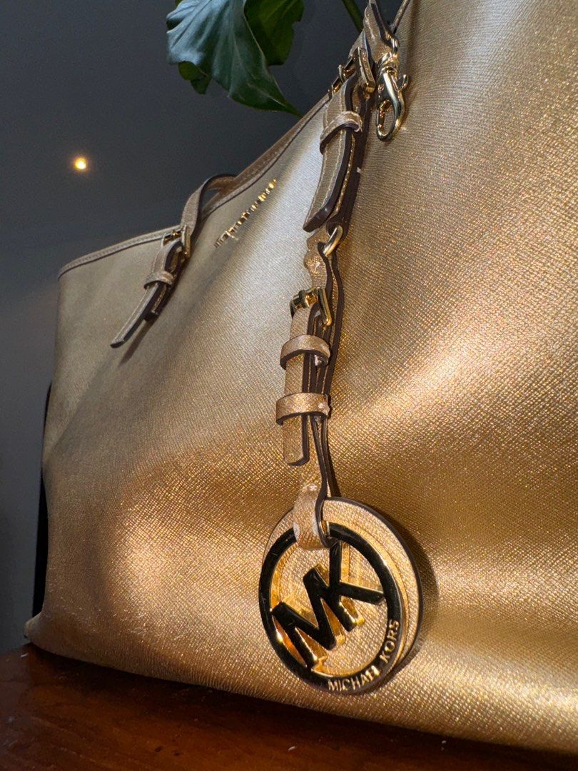 Michael Kors Gold Tote Bag