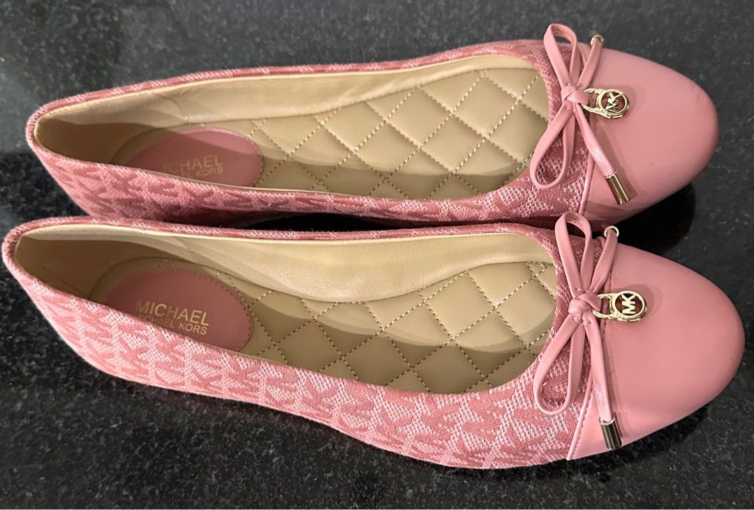 Michael kors pink flats cheap
