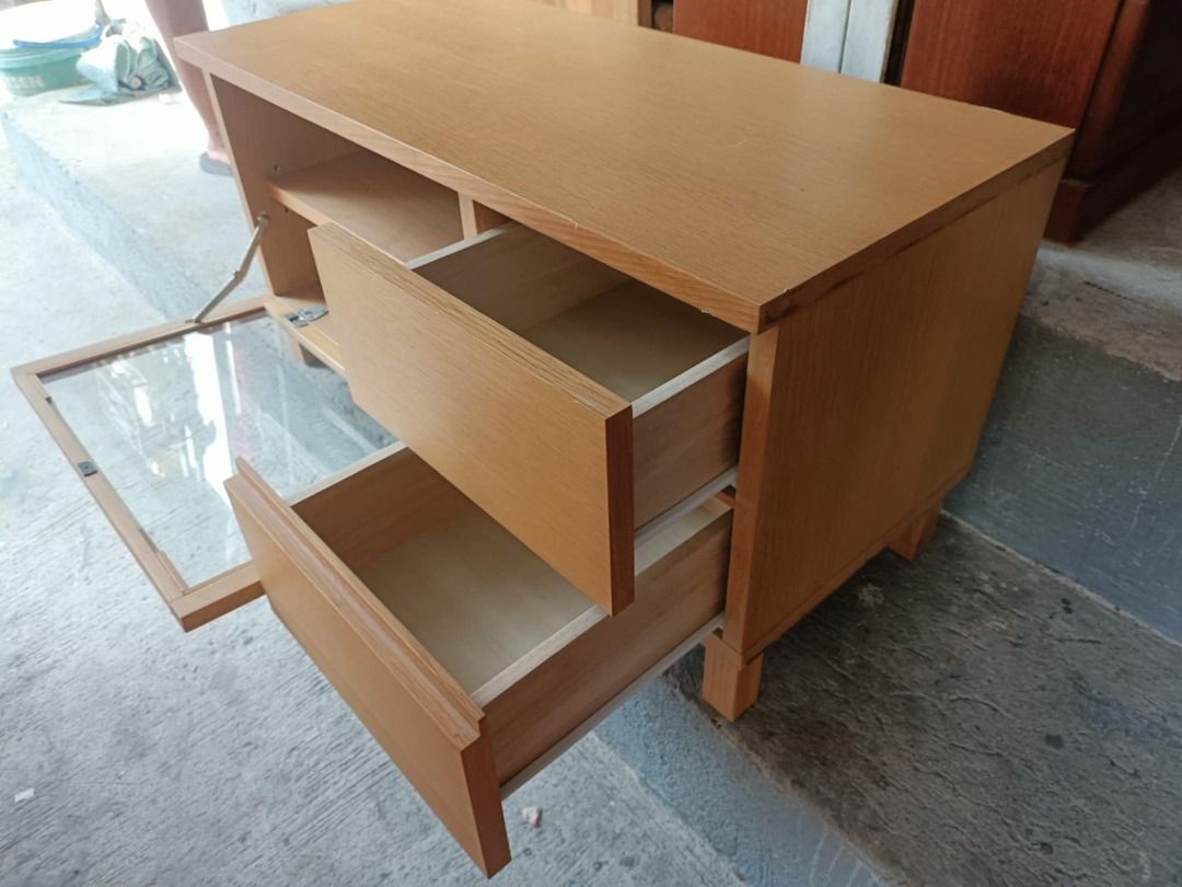 Muji tv rack with drawer organizer, Furniture & Home Living, Furniture ...