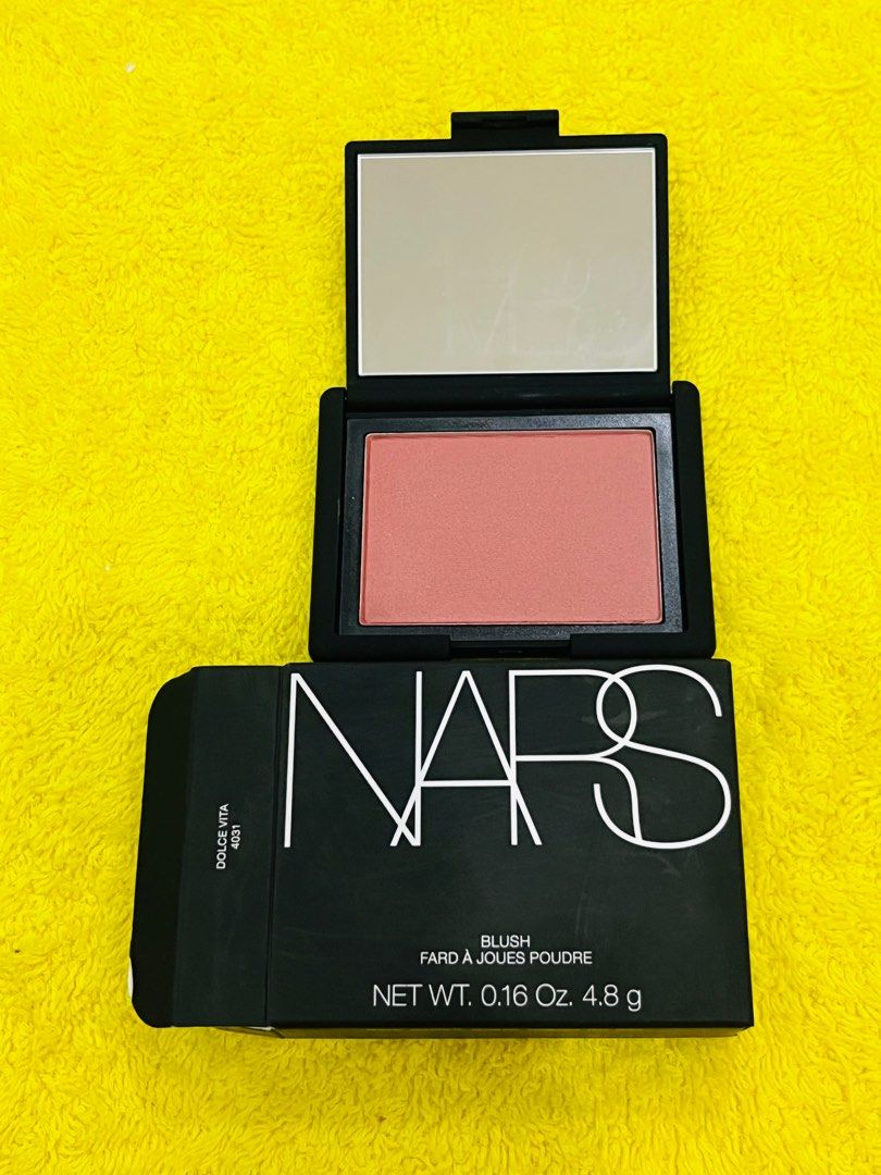 Nars Dolce Vita Blush (Category: Makeup) located in Manila. Submitted by luxeclassyshop (Listing ID 1323738714, Image 1). Description: NARS BLUSH SHADE DOLCE VITA SIZE 4.8grams With box.