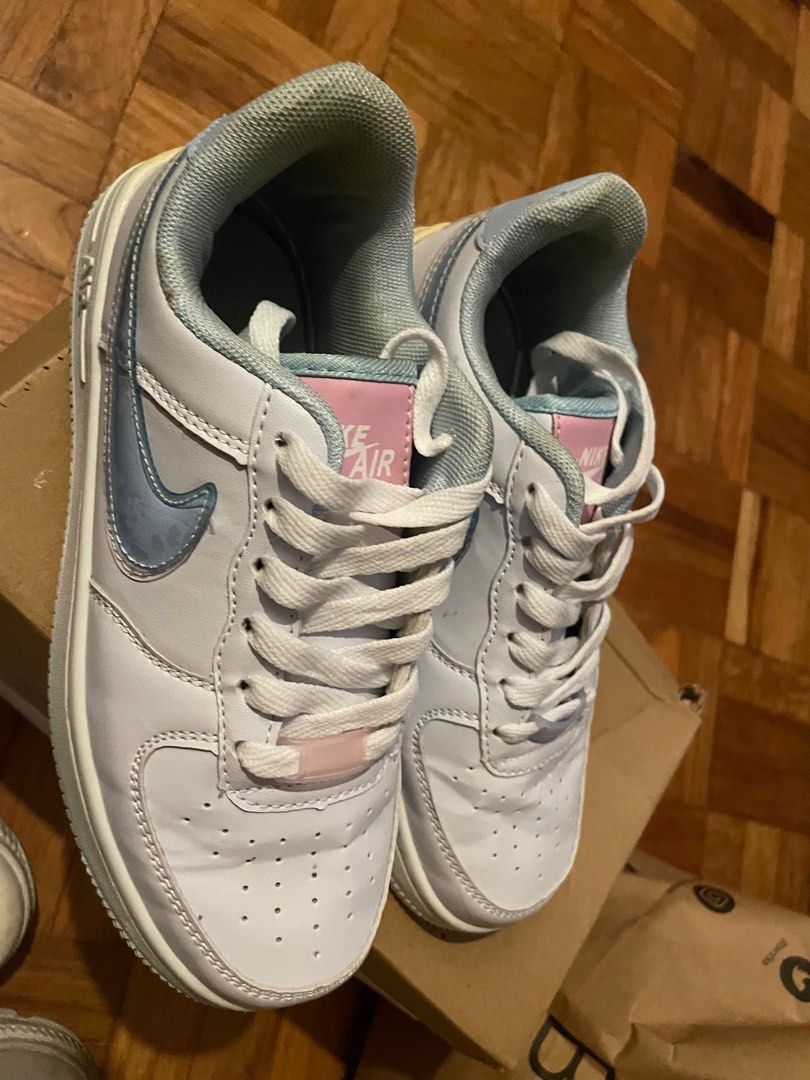 New Airforce 1 Double Swoosh Check rubber utility design running shoes Women s Fashion Footwear Sneakers on Carousell
