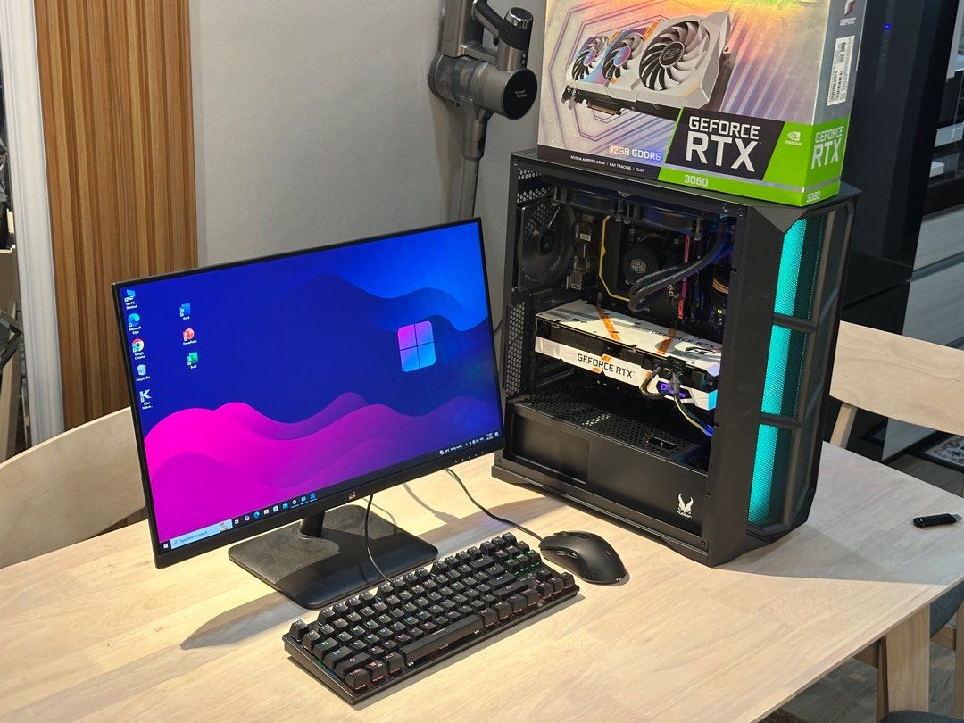 3060 Computer PC RTX 3060 1TB SSD FULL SET, Computers & Tech, Desktops on Carousell