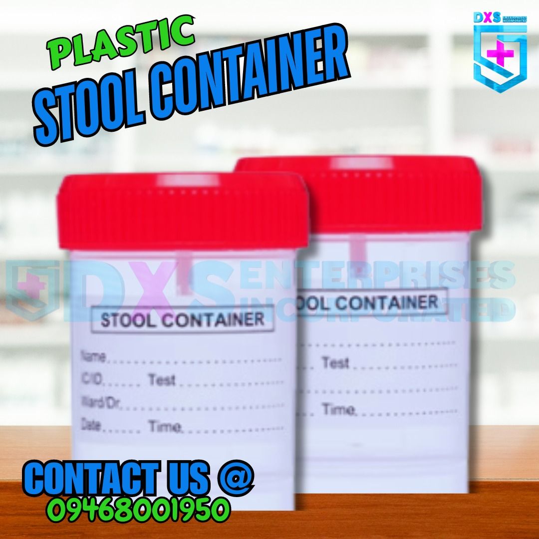 PLASTIC STOOL CONTAINER (Category: Medical Supplies & Tools) located in Quezon City. Submitted by dxs_zyra (Listing ID 1323658423, Image 1). Description: AVAILABLE ON STOCK✨ BUY YOUR NEEDS NOW, HERE IN OUR SHOP! WE HAVE ALL KINDS OF MEDICAL SUPPLIES THAT YOU NEED! “DXS ENTERPRISES INC.” MEDICAL SUPPLIES AND EQUIPMENT! WE ACCEPT RETAIL AND BULK ORDERS!! Visit us at: Pin: DXS ENTERPRISES INC. Warehouse Address: 18 Rest Haven St. Brgy. Bungad Projec