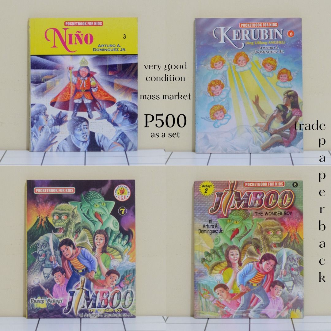 Pocketbook for Kids 3 6 7 8 Set of 4 by Arturo A. Dominguez Jr Hobbies Toys Books Magazines Children s Books on Carousell