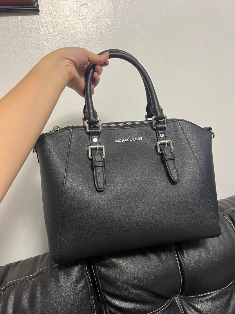 PRELOVED MICHAEL KORS CIARA BLACK BAG Women s Fashion Bags Wallets Shoulder Bags on Carousell