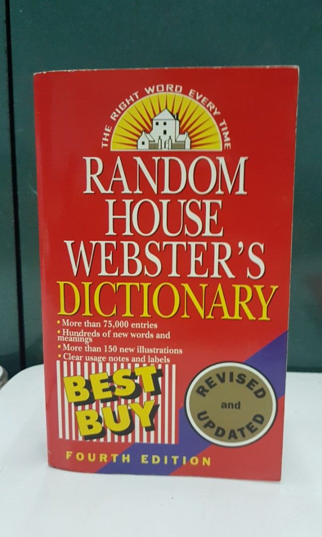 Random House Webster's Dictionary (Category: Textbooks) located in Quezon City. Submitted by whizdepot (Listing ID 1321135273, Image 1). Description: Random House Webster's Dictionary The Right Word Everytime .