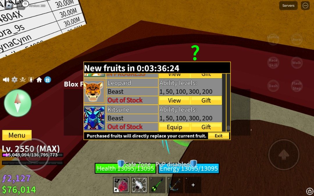 Roblox acc blox fruit and sols rng, Video Gaming, Gaming Accessories ...